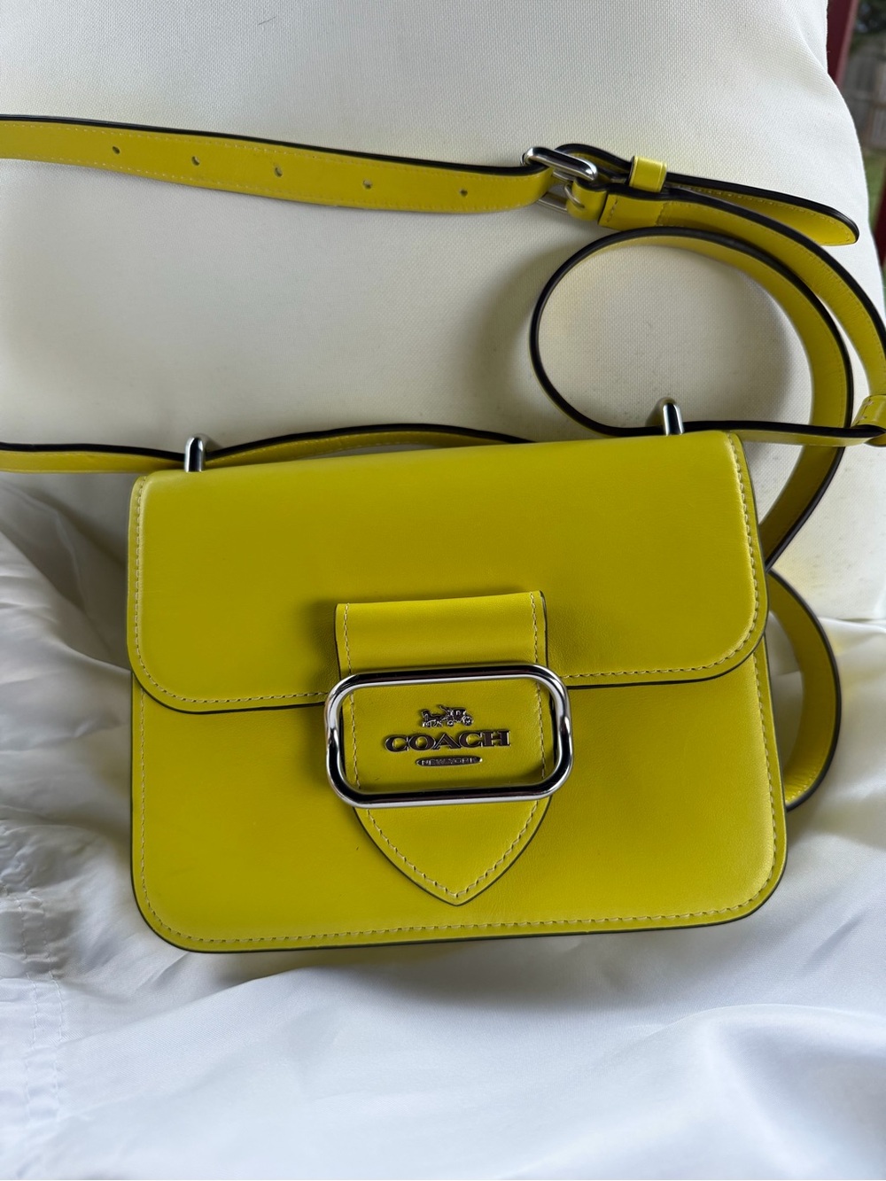 Coach Morgan square Leather Crossbody Bag